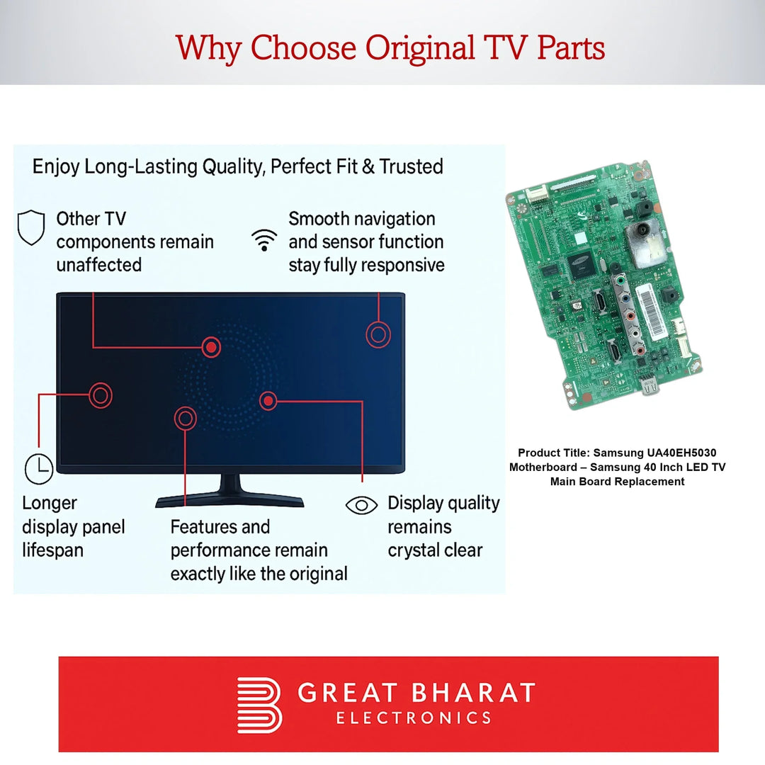 Samsung UA40EH5030 Motherboard – Samsung 40 Inch LED TV Main Board Replacement - Great Bharat Electronics