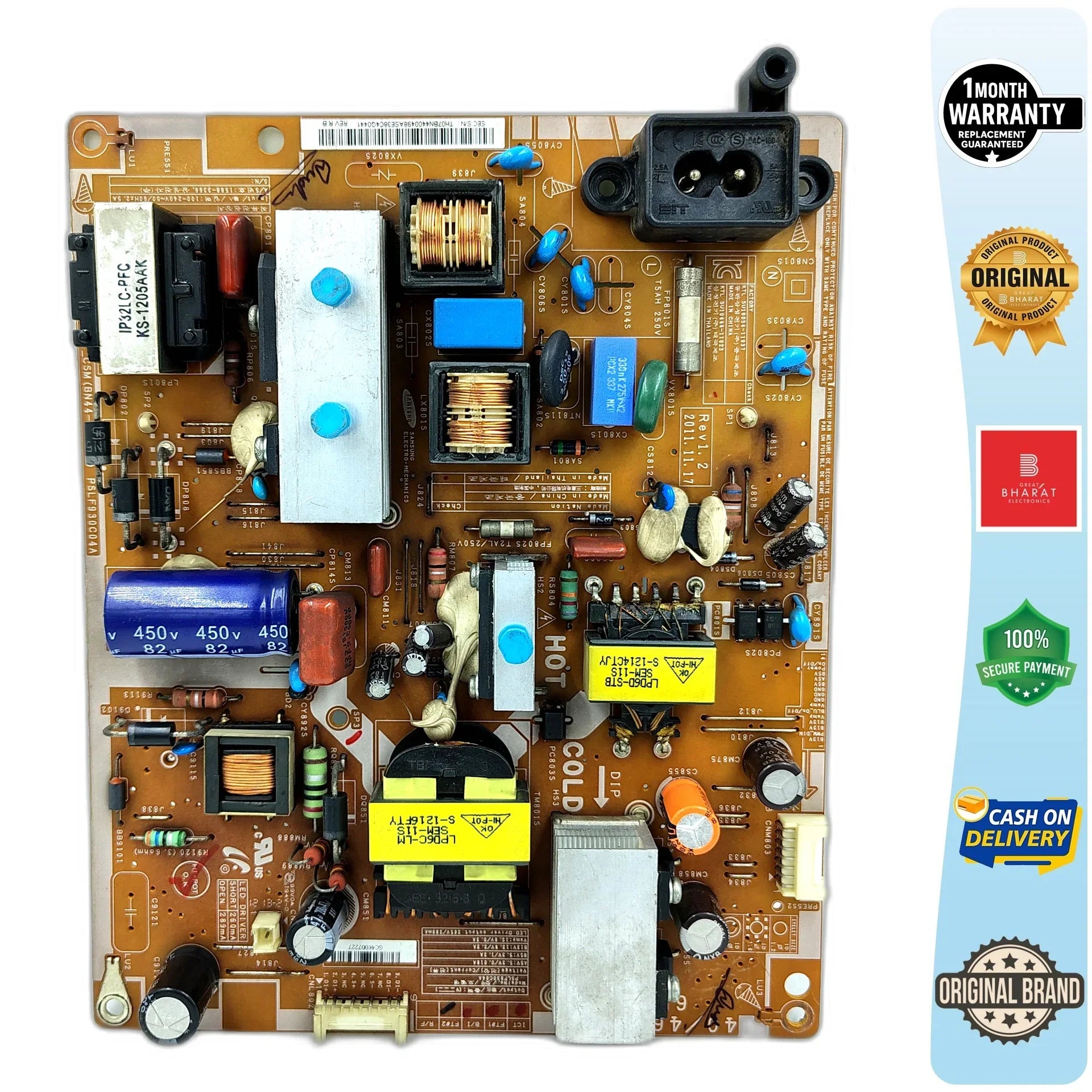 Samsung UA40EH5300M Power Supply Board – Samsung 43 Inch LED TV SMPS Replacement - Great Bharat Electronics