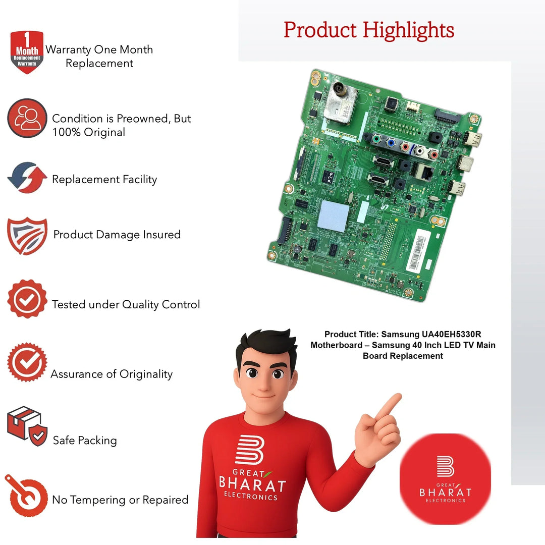 Samsung UA40EH5330R Motherboard – Samsung 40 Inch LED TV Main Board Replacement - Great Bharat Electronics