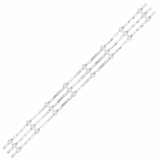 Samsung UA40J5200AK LED TV backlight strip set of 3 with 8 LEDs per strip
