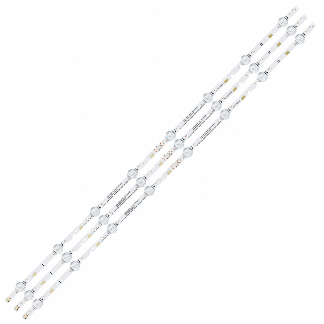 Samsung UA40J5200AR LED TV backlight strip set of 3 with 8 LEDs per strip
