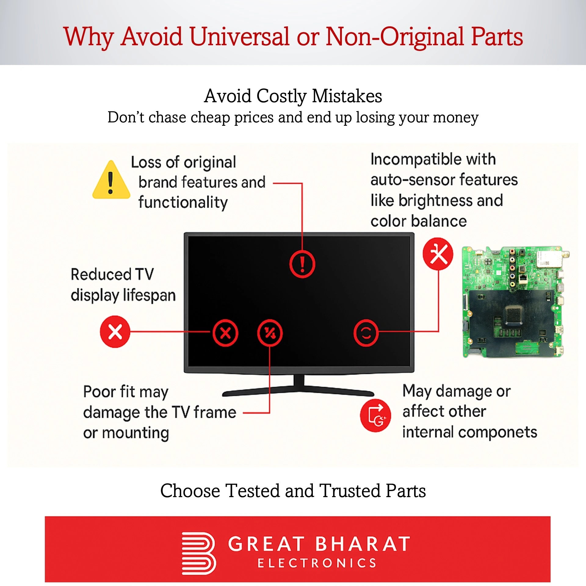 Samsung UA40JU6000K Motherboard – Original Samsung 40 Inch LED TV Main Board - Great Bharat Electronics