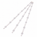 Samsung UA40K5000ARLSG LED TV backlight complete set of 3 strips, 8 LEDs per strip, 24 LEDs total, 3V, 773 mm length