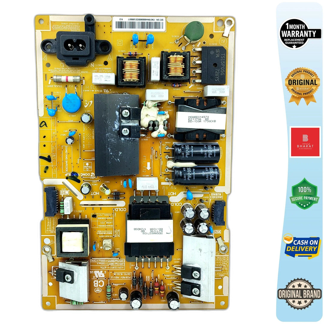Samsung UA40MU6100KLXL Power Supply Board – Samsung 40 Inch LED TV SMPS Replacement - Great Bharat Electronics
