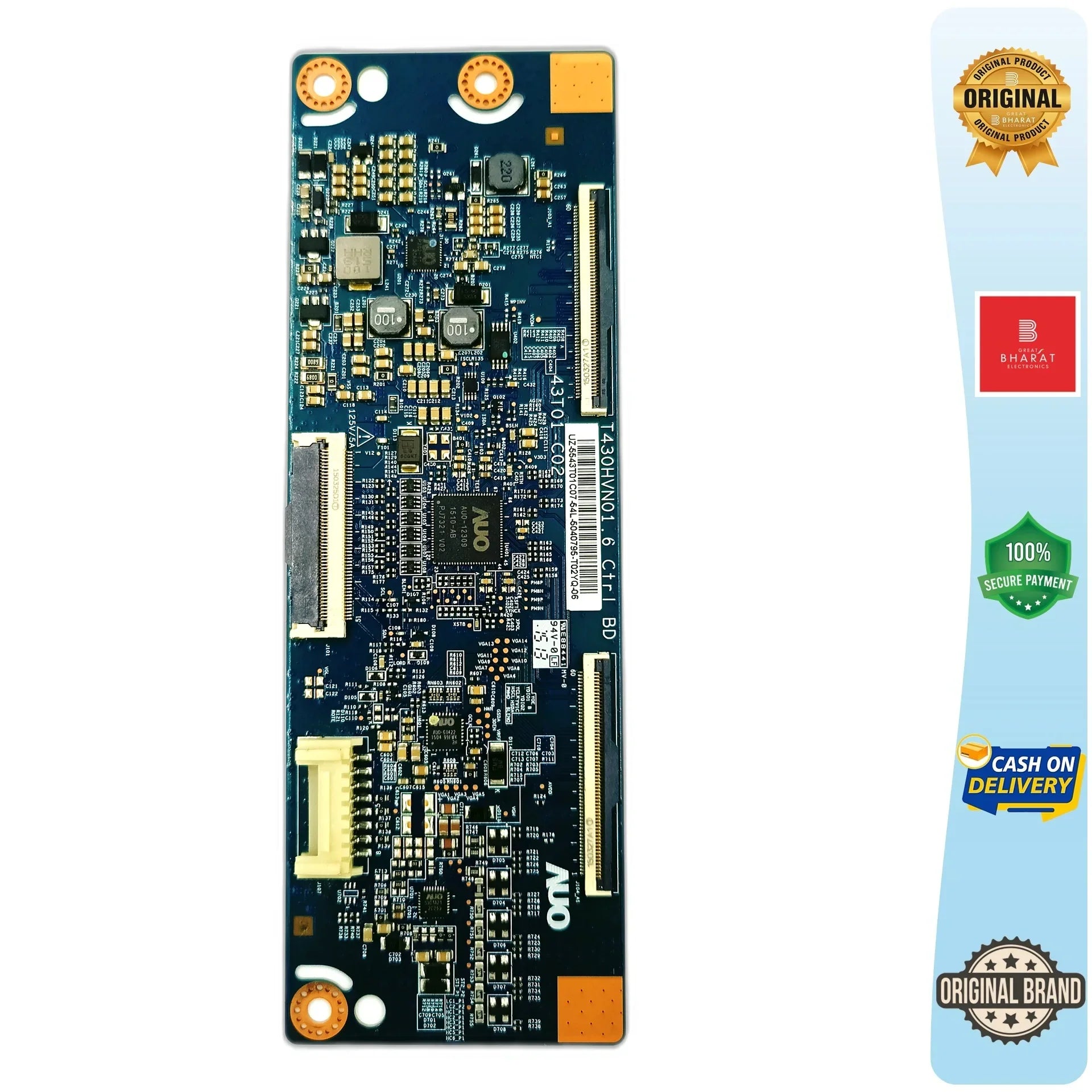 Samsung UA43J5500AR T-Con Board – Samsung 43 Inch LED TV Replacement Part - Great Bharat Electronics