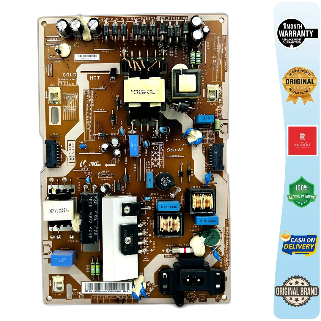 Samsung UA43K5100AKXXL Power Supply Board – Samsung 43 Inch LED TV SMPS Replacement - Great Bharat Electronics