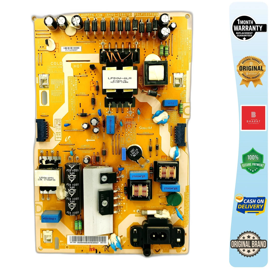 Samsung UA43K5300ARLXL Power Supply Board – Samsung 43 Inch LED TV SMPS Replacement - Great Bharat Electronics