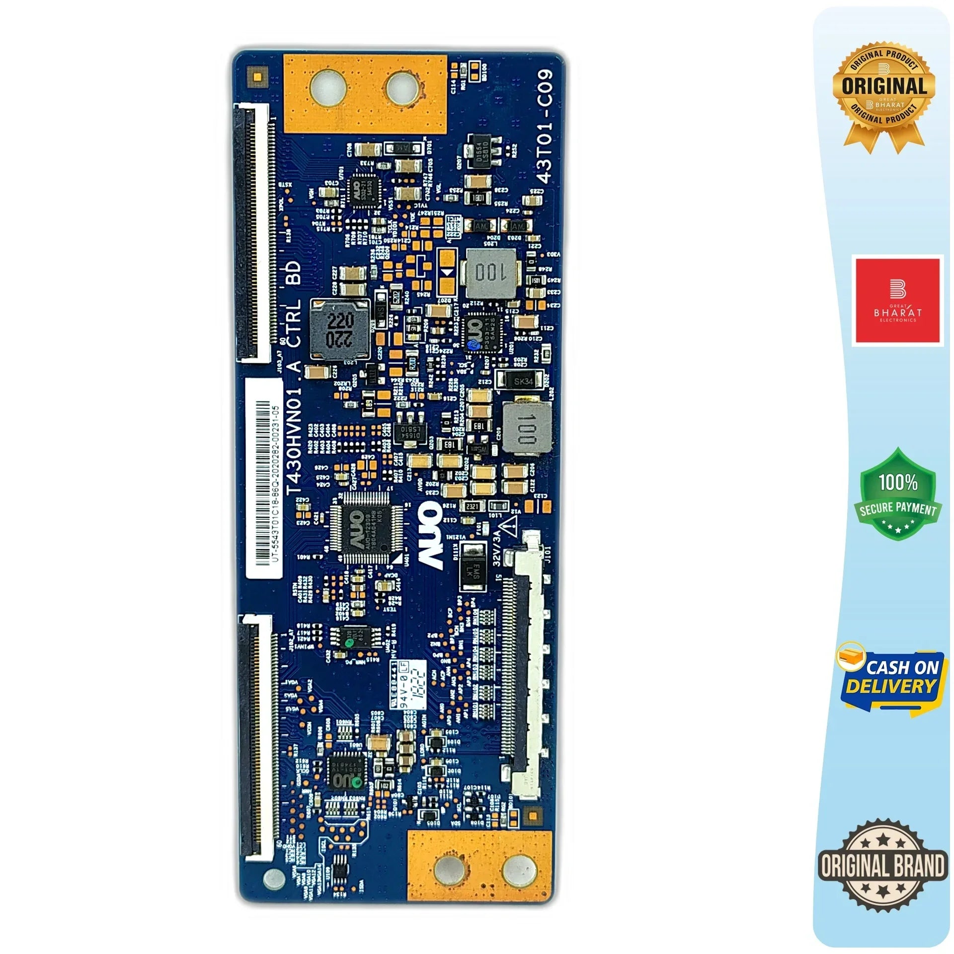 Samsung UA43N5002AK T-Con Board – Samsung 43 Inch LED TV Replacement Part - Great Bharat Electronics