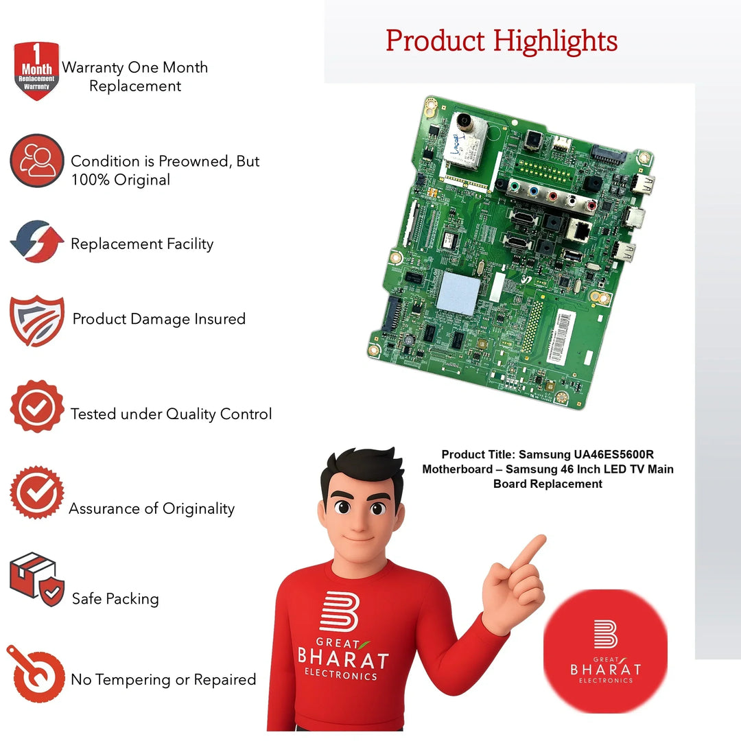 Samsung UA46ES5600R Motherboard – Samsung 46 Inch LED TV Main Board Replacement - Great Bharat Electronics