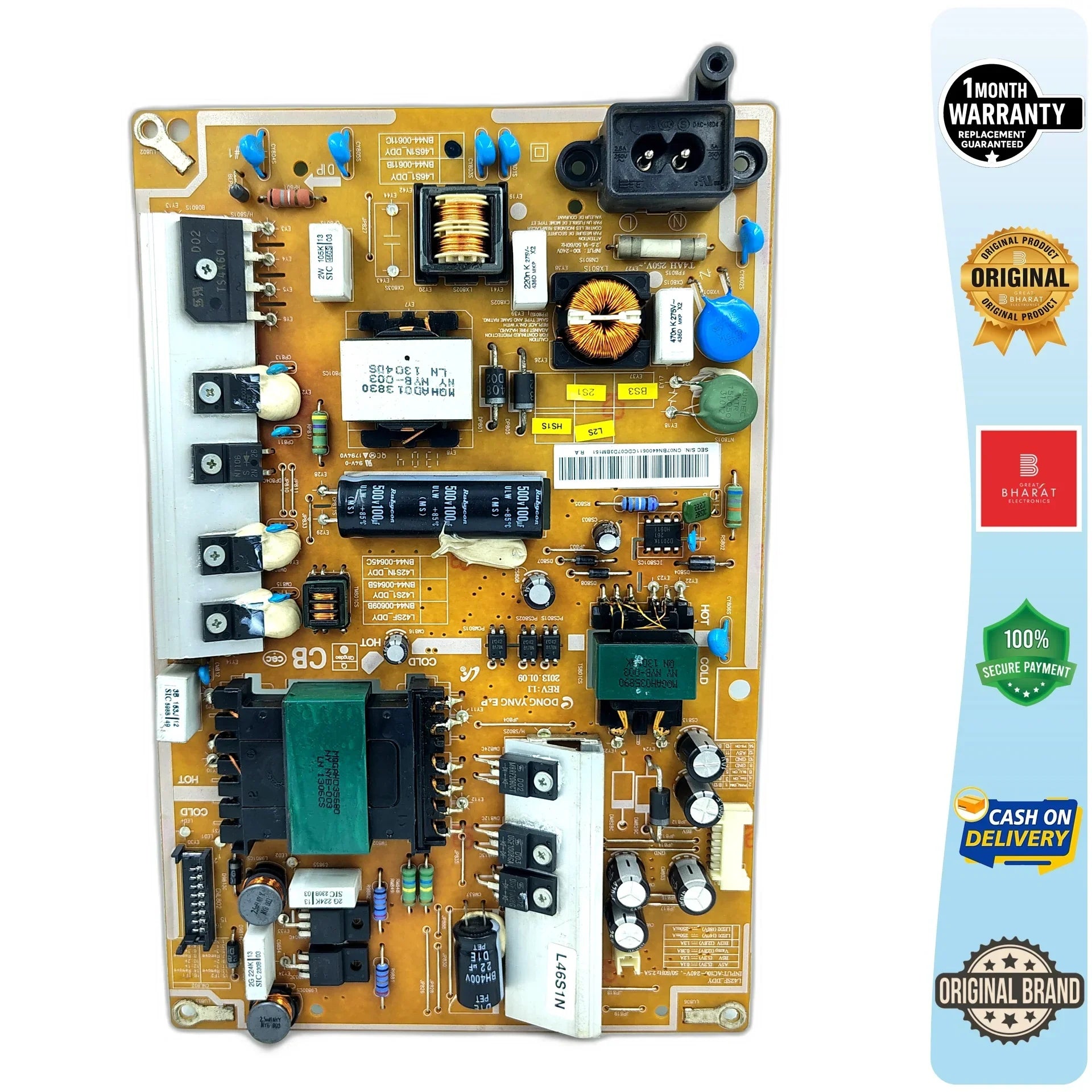 Samsung UA46F5500AR Power Supply Board – Samsung 46 Inch LED TV SMPS Replacement - Great Bharat Electronics