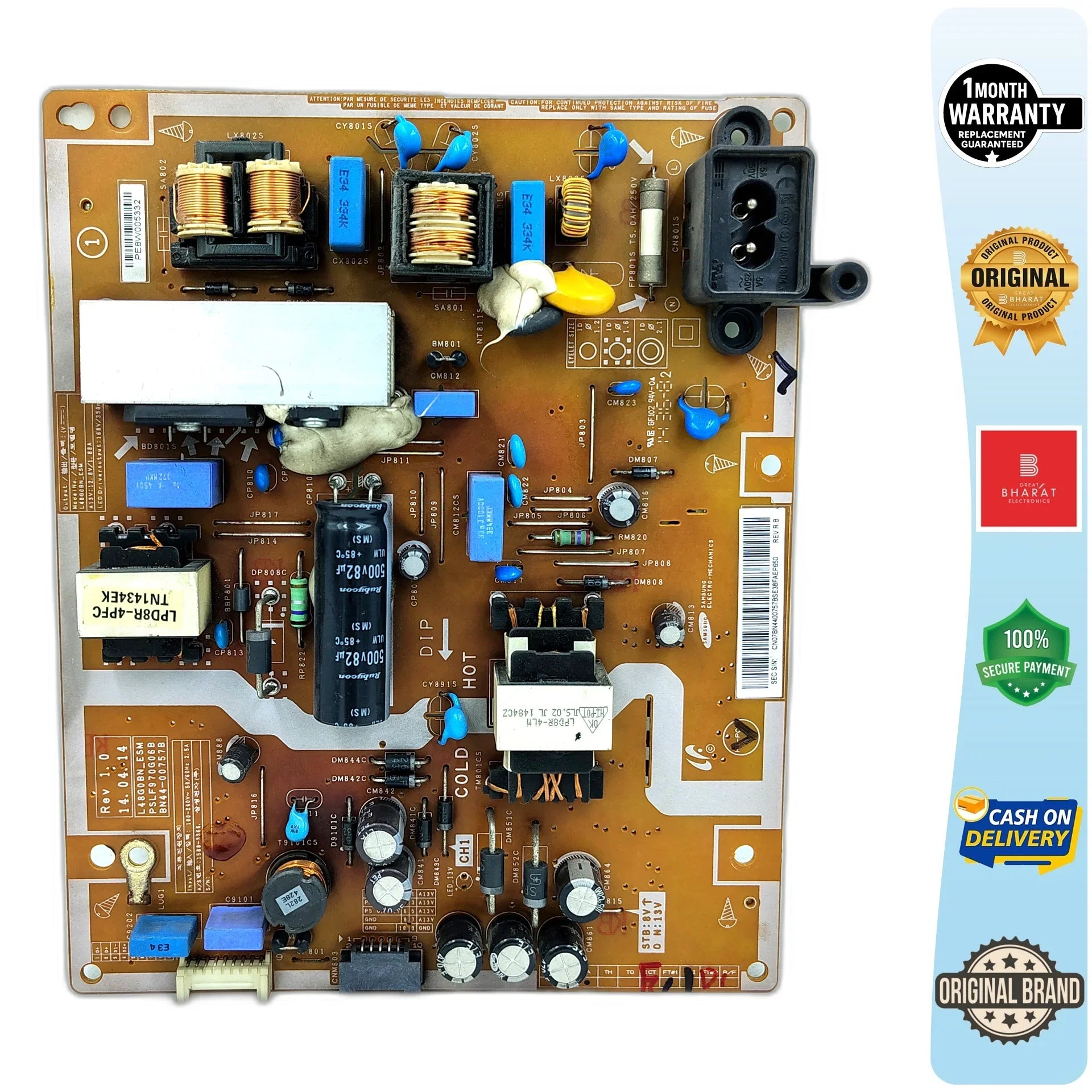 Samsung UA48H4250AR Power Supply Board – Samsung 48 Inch LED TV SMPS Replacement - Great Bharat Electronics