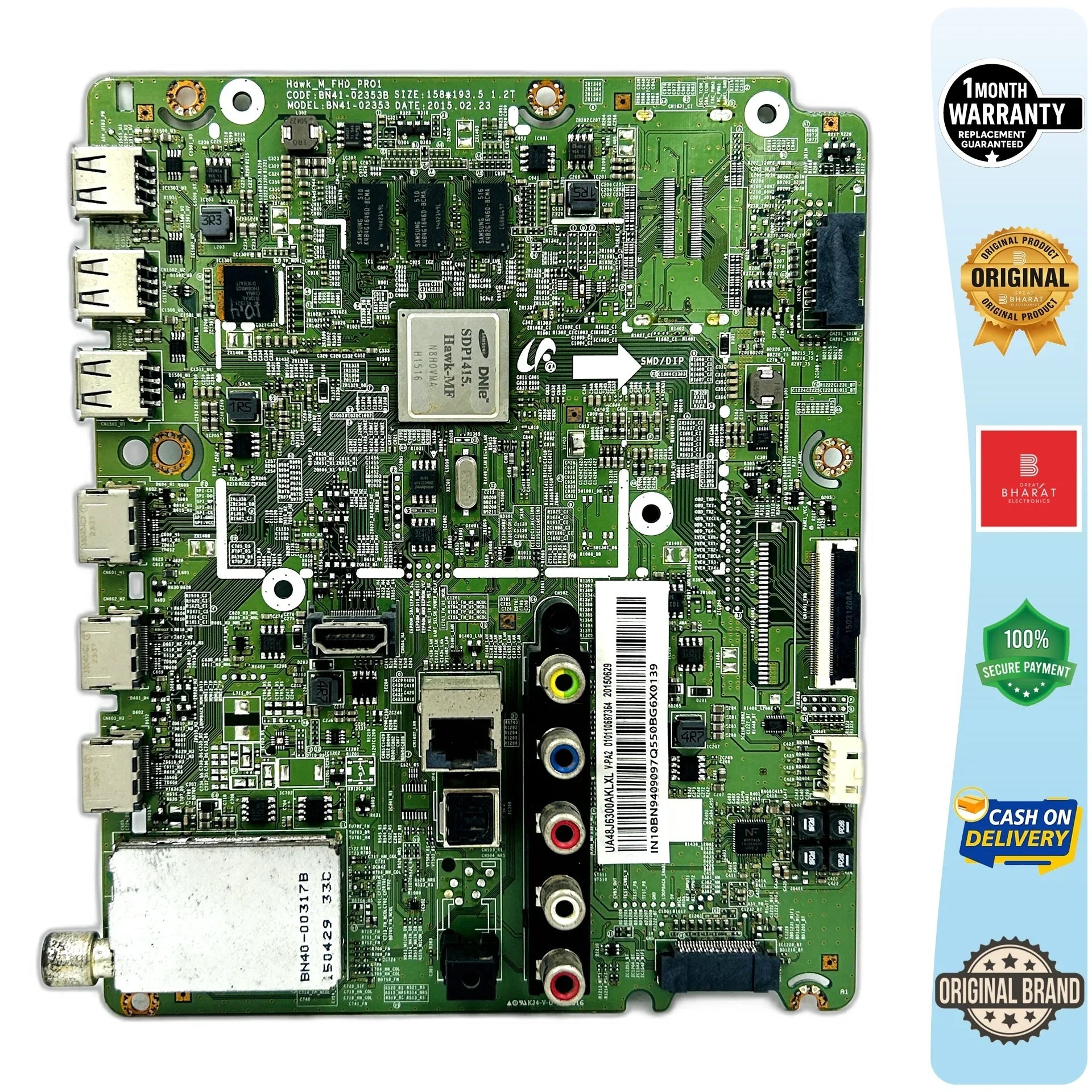 Samsung UA48J6300AR Motherboard – Samsung 48 Inch LED TV Main Board Replacement - Great Bharat Electronics