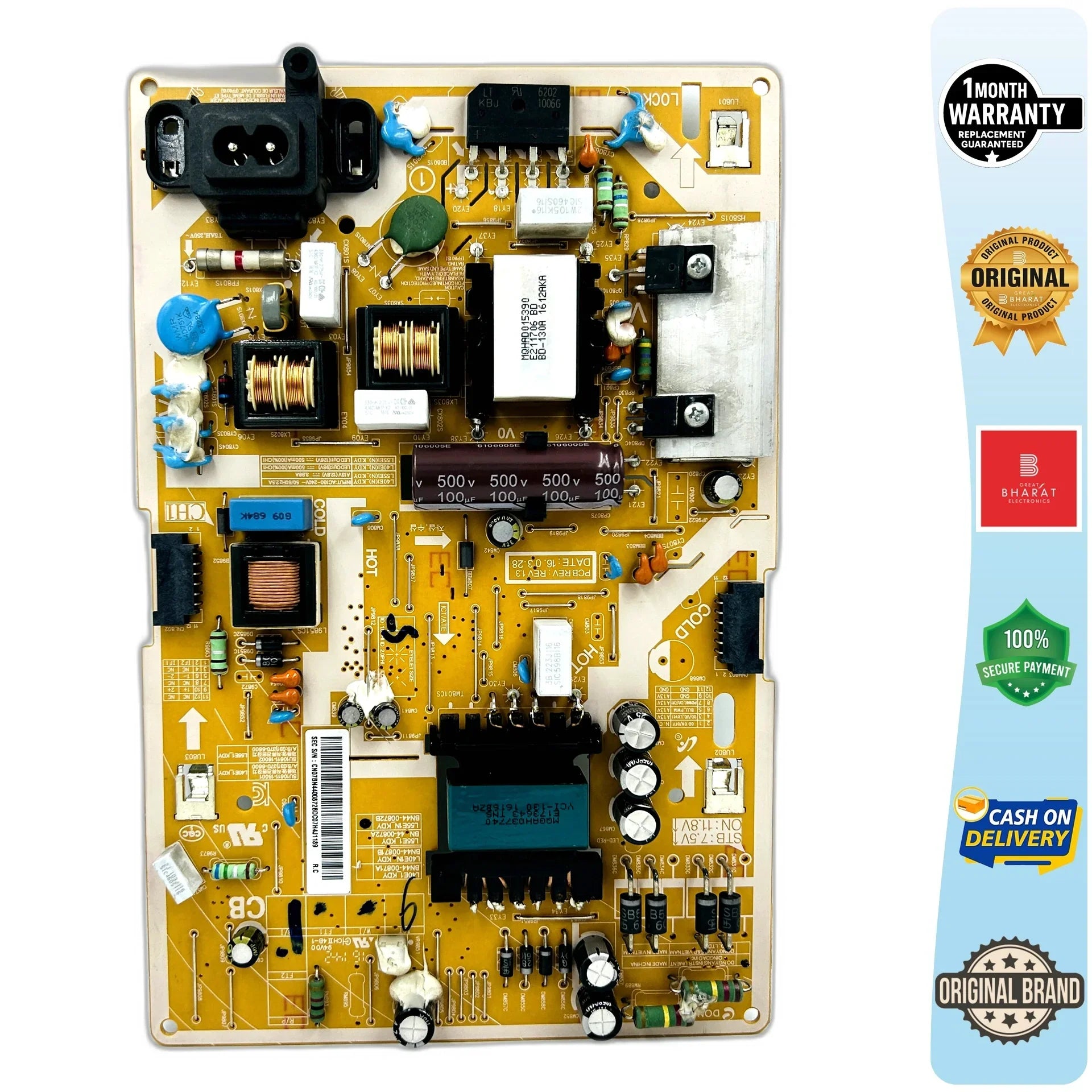 Samsung UA49K6300AKLXL Power Supply Board – Samsung 49 Inch LED TV SMPS Replacement - Great Bharat Electronics