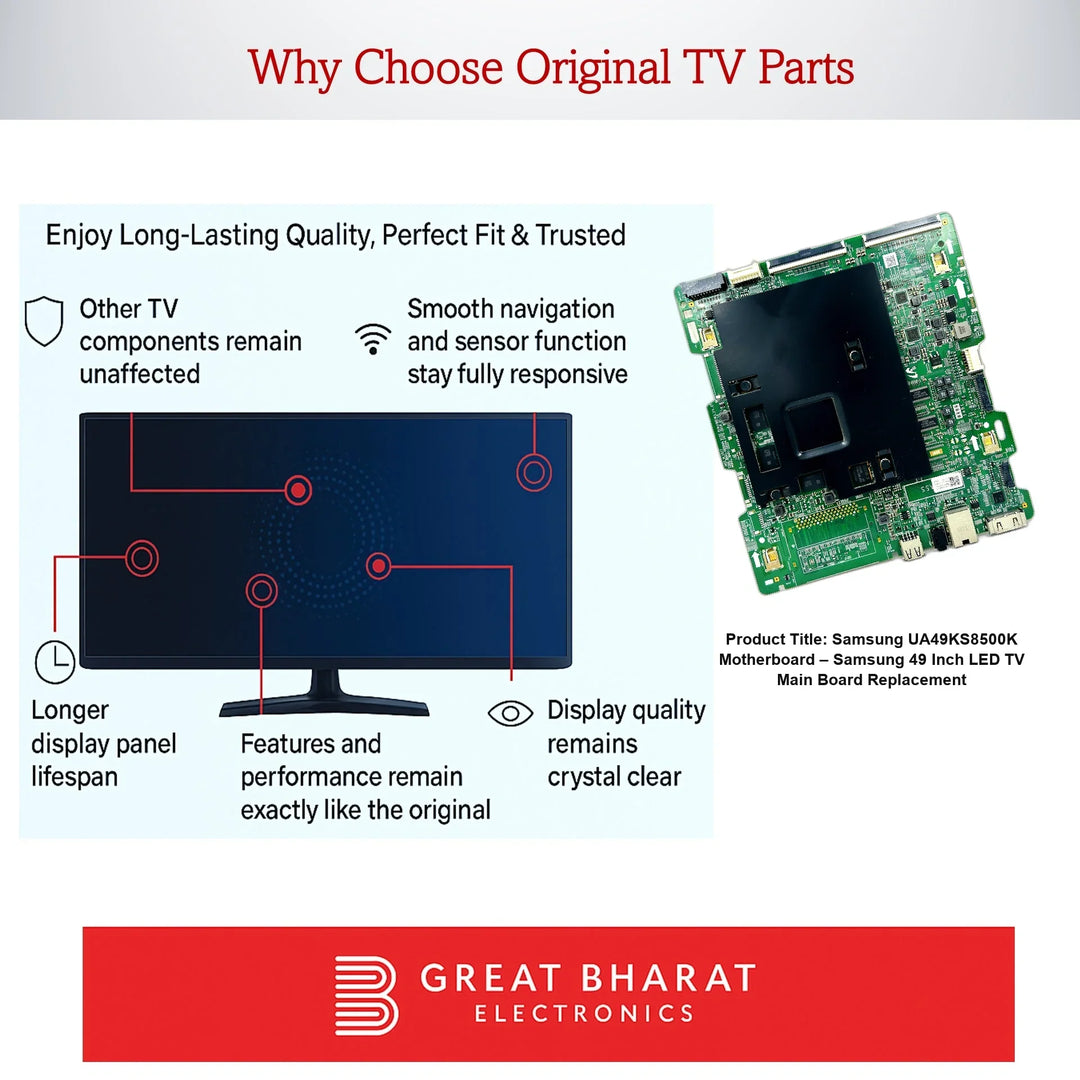Samsung UA49KS8500K Motherboard – Samsung 49 Inch LED TV Main Board Replacement - Great Bharat Electronics