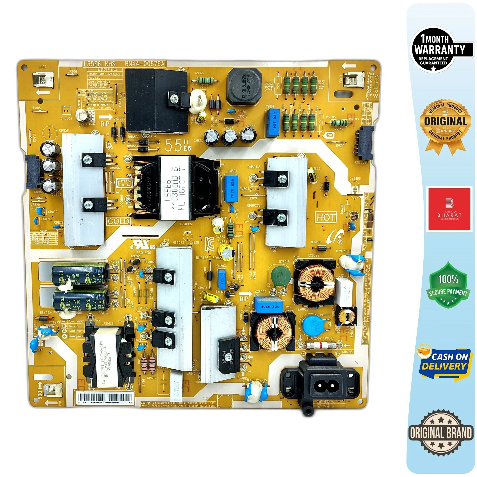 Samsung UA49KU7000 Power Supply Board – Samsung 49 Inch LED TV SMPS Replacement - Great Bharat Electronics