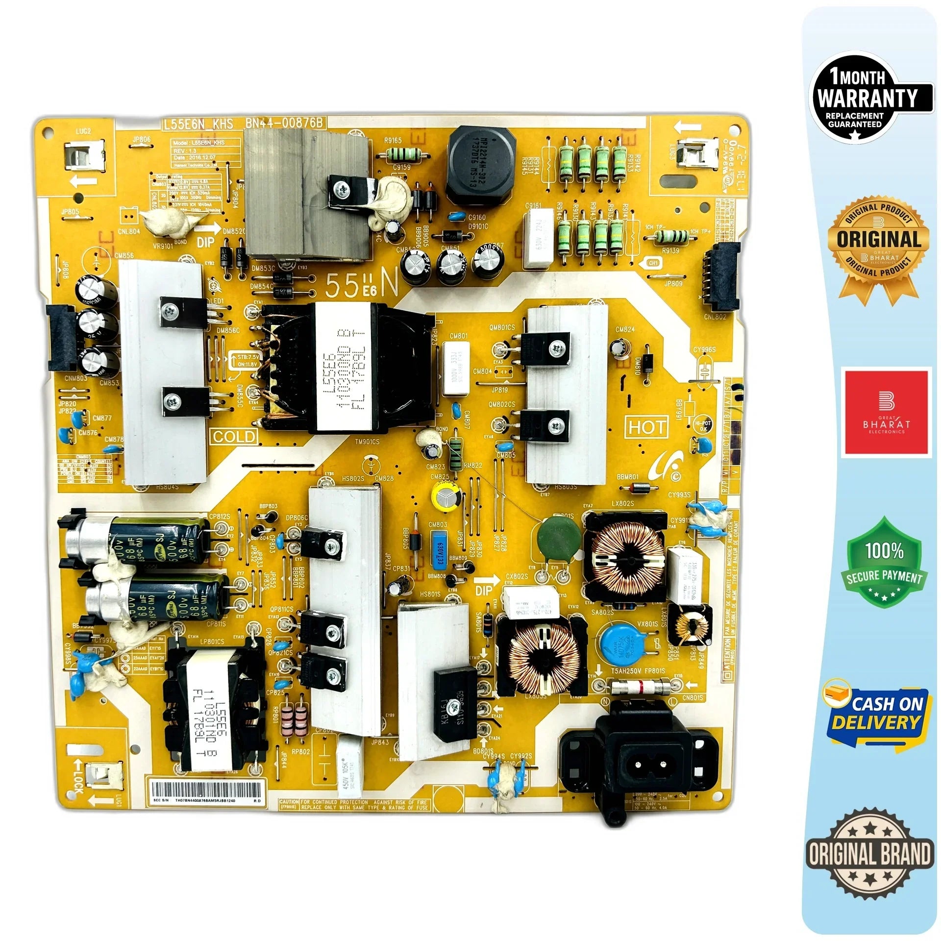 Samsung UA49MU6470ALXL Power Supply Board – Samsung 49 Inch LED TV SMPS Replacement - Great Bharat Electronics