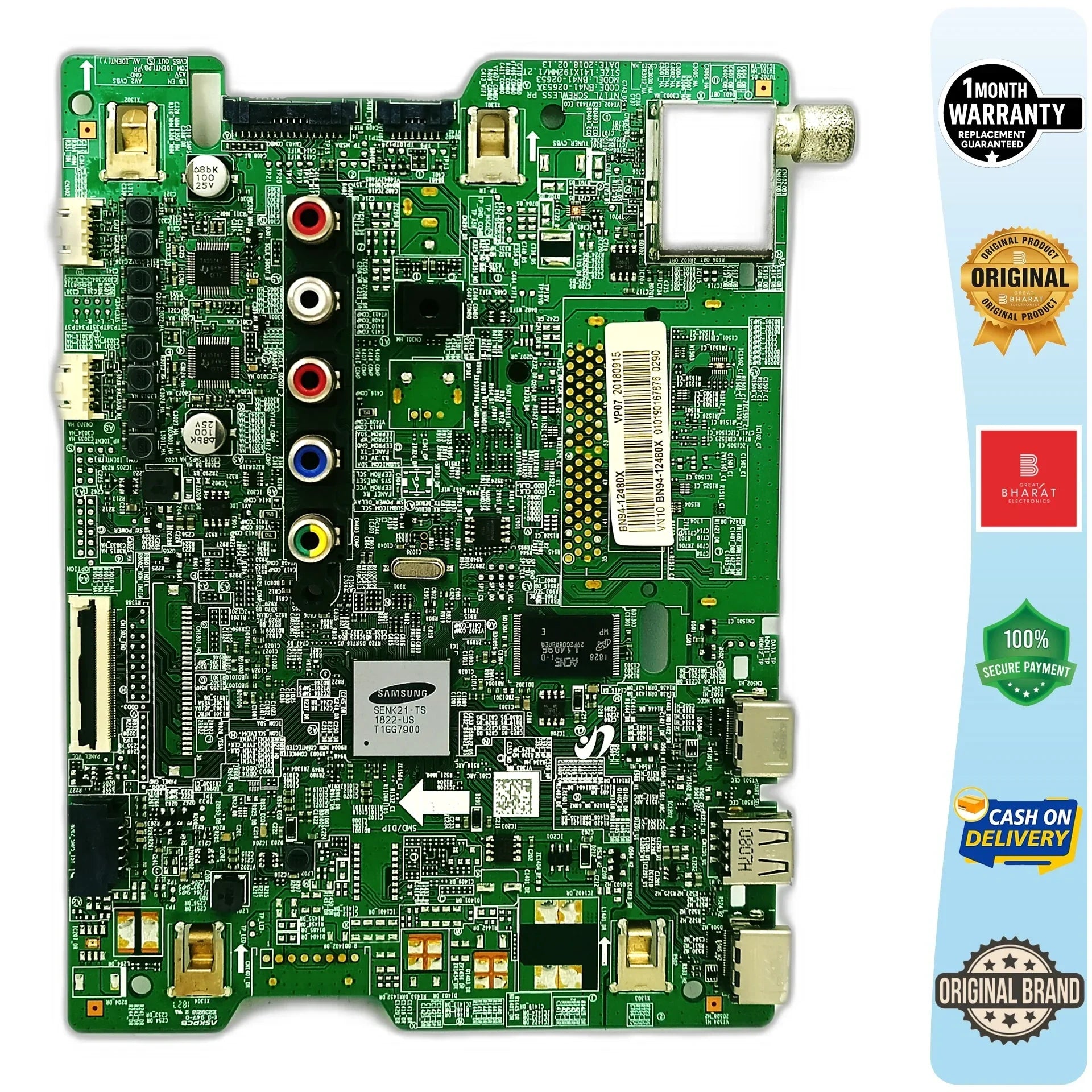 Samsung UA49N5100ARXXL Motherboard – Samsung 49 Inch LED TV Main Board Replacement - Great Bharat Electronics