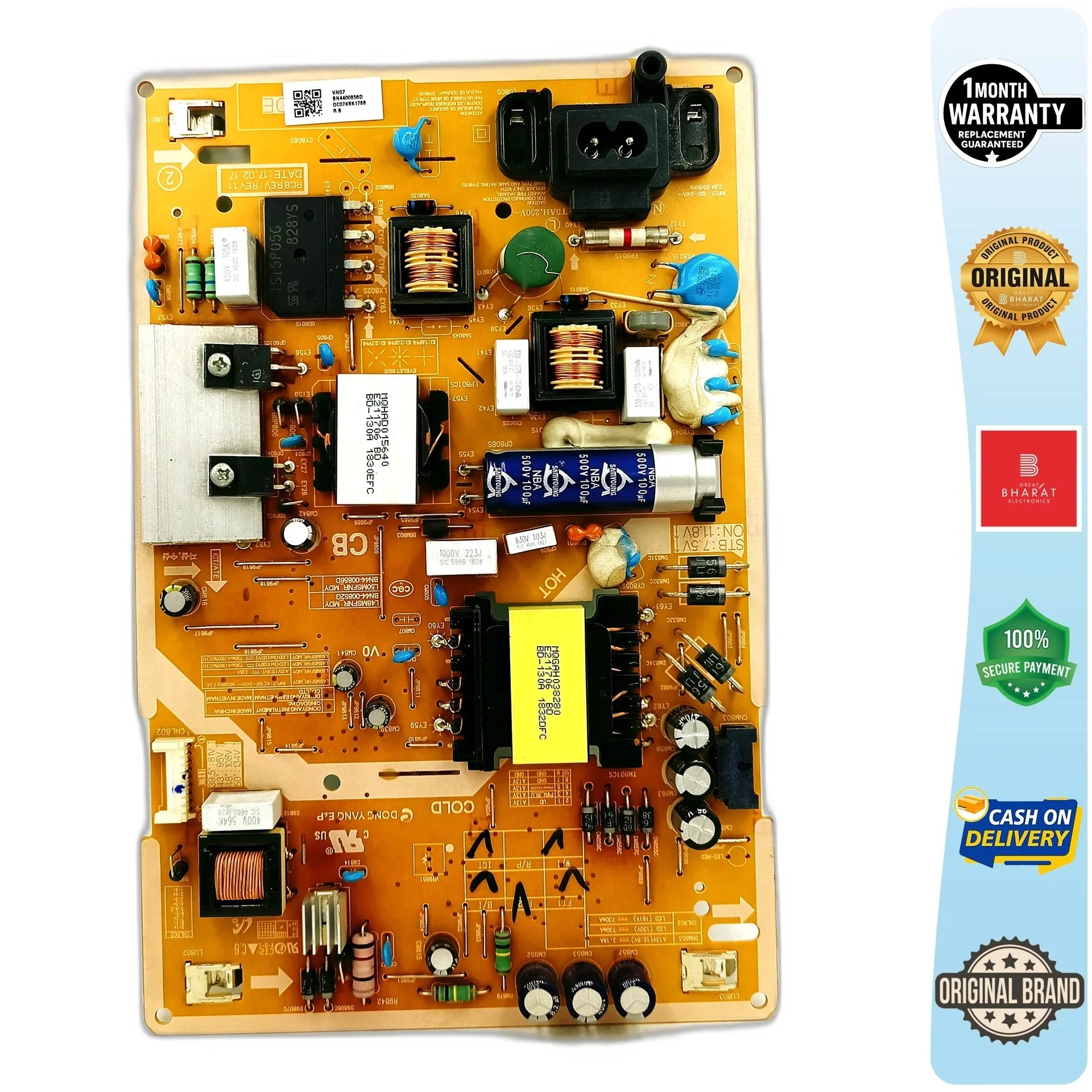 Samsung UA49N5100ARXXL Power Supply Board – Samsung 49 Inch LED TV SMPS Replacement - Great Bharat Electronics