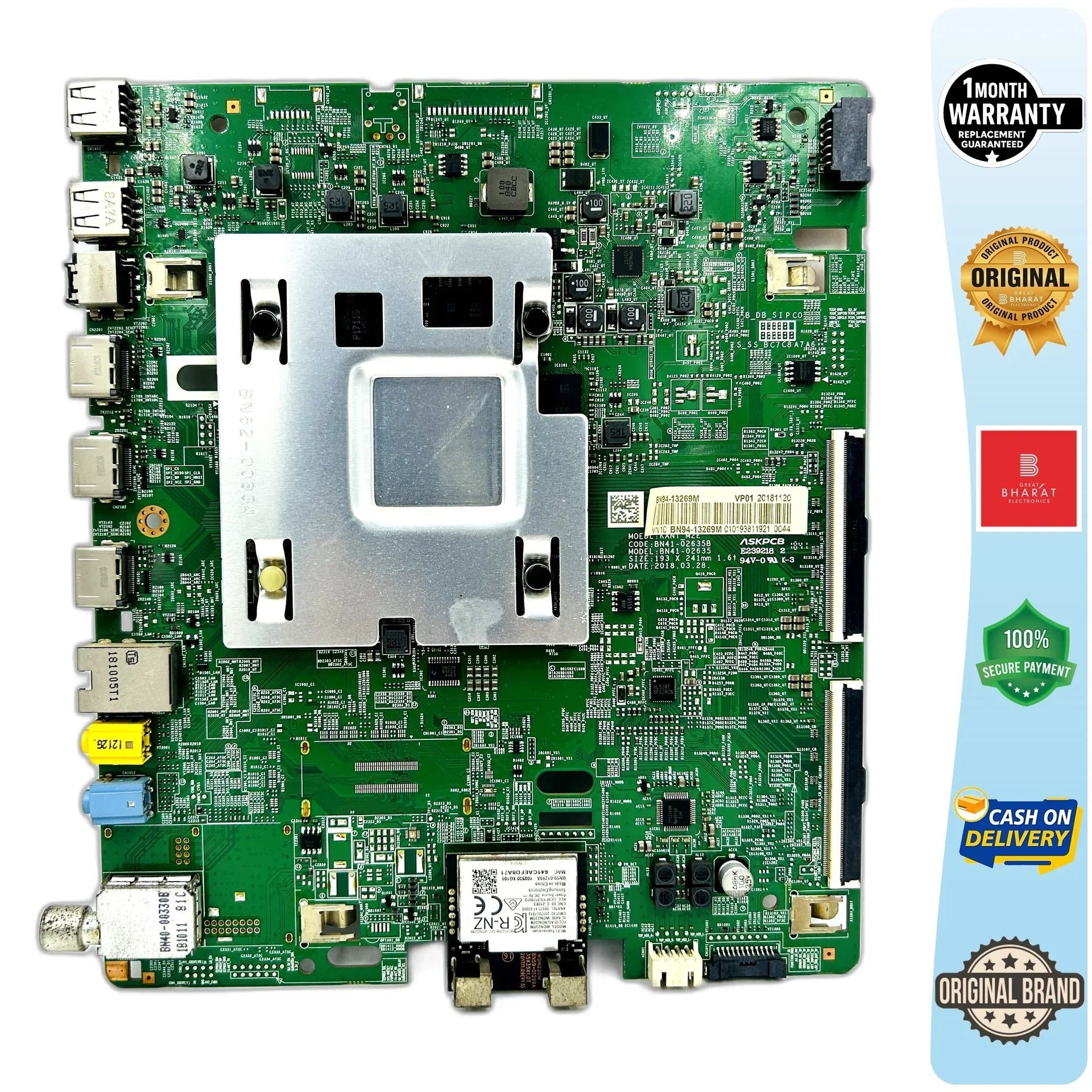 Samsung UA49NU7100KXXL Motherboard – Samsung 49 Inch LED TV Main Board Replacement - Great Bharat Electronics