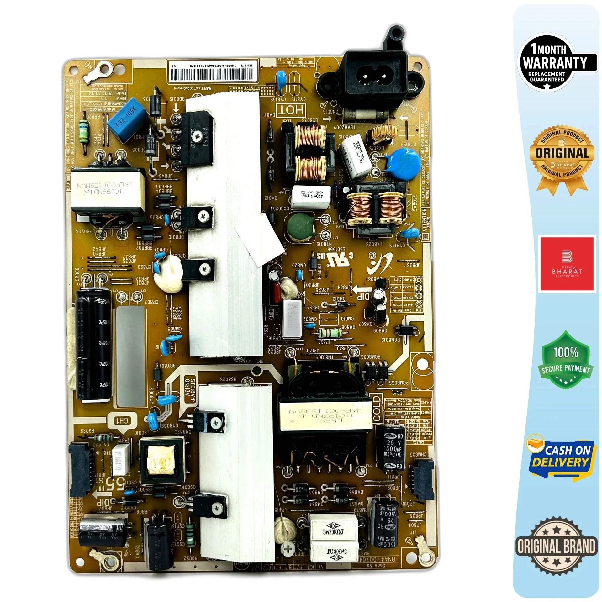 Samsung UA50J5100AK Power Supply Board – Samsung 50 Inch LED TV SMPS Replacement - Great Bharat Electronics