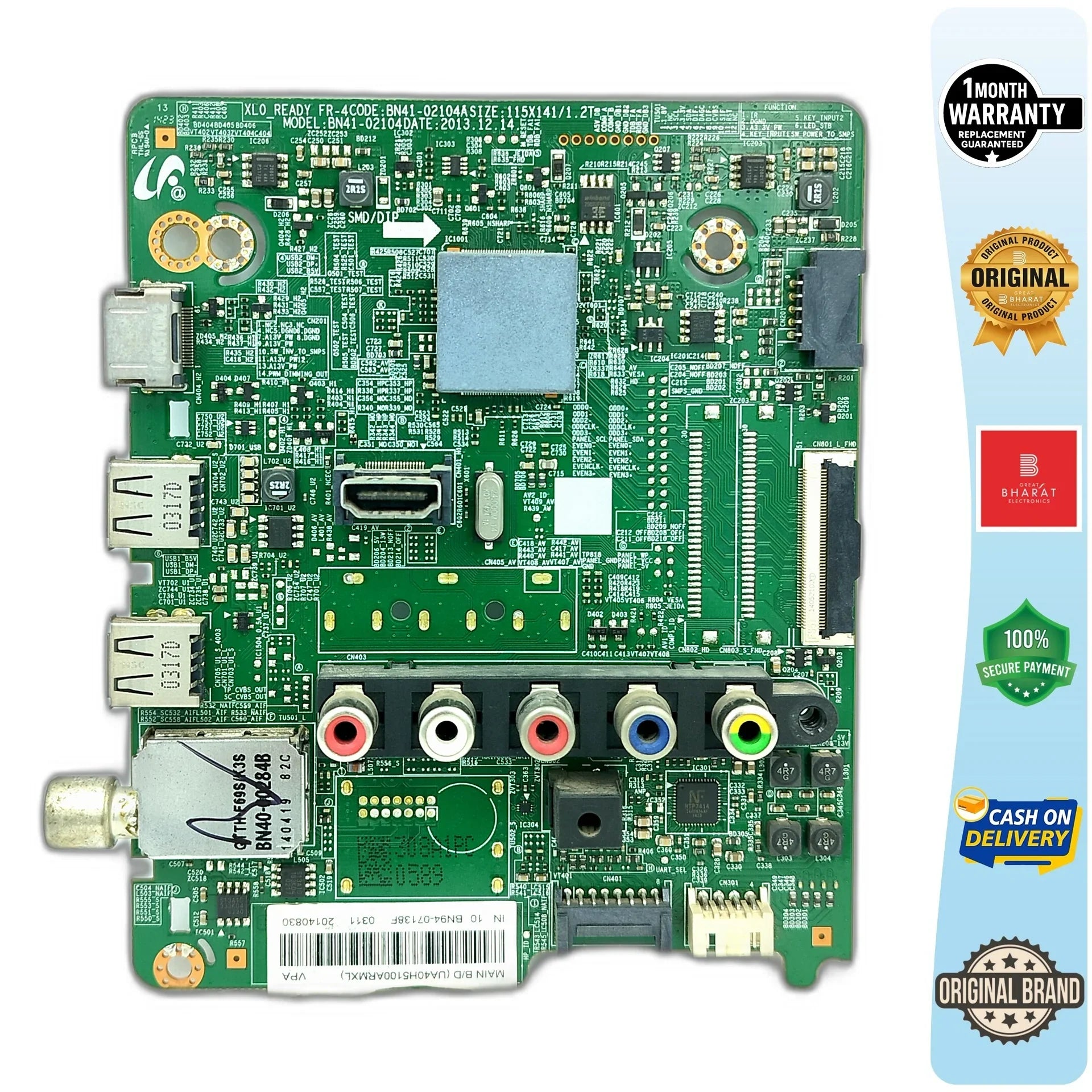 Samsung UA50J5100AR Motherboard – Samsung 50 Inch LED TV Main Board Replacement - Great Bharat Electronics