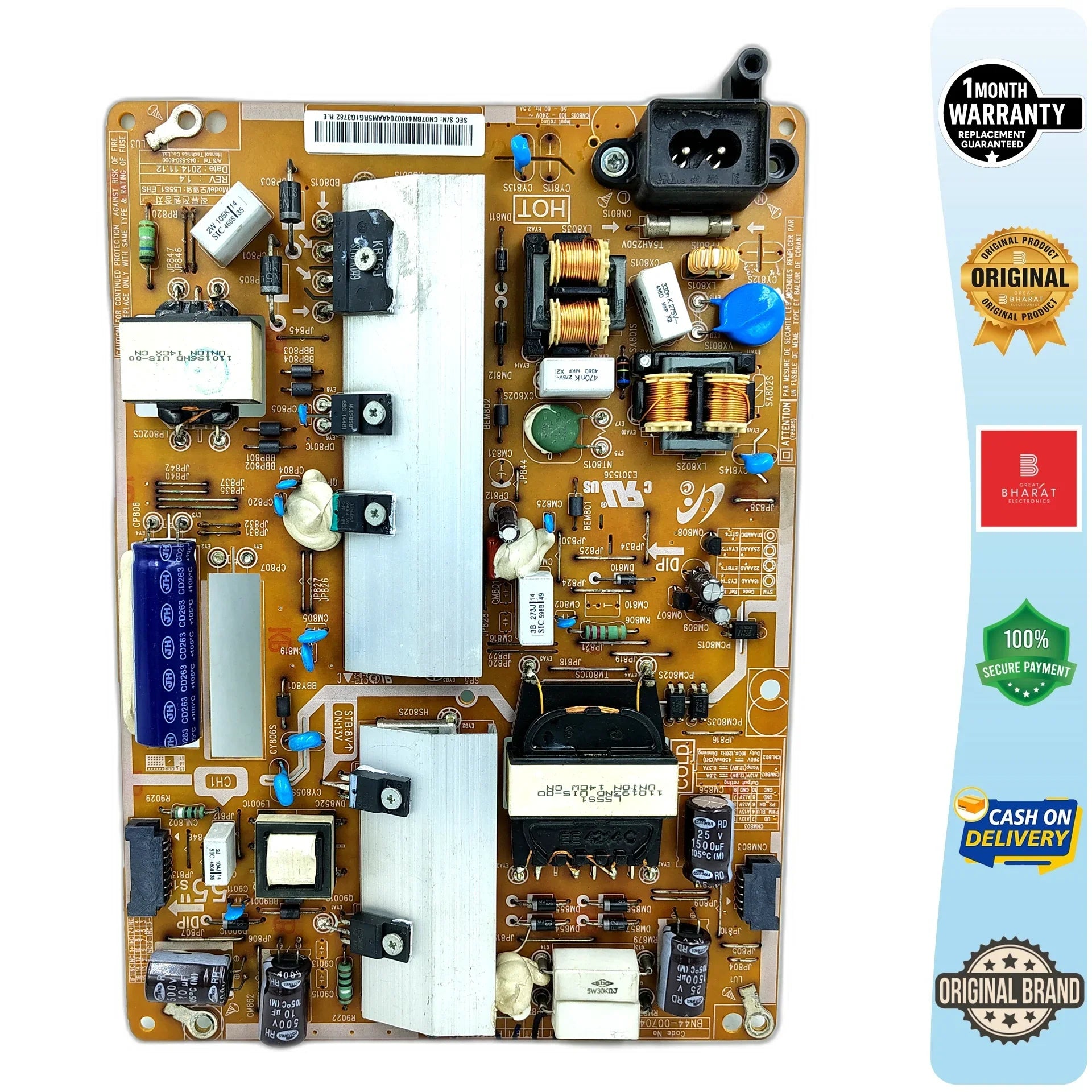 Samsung UA50J5100AR Power Supply Board – Samsung 50 Inch LED TV SMPS Replacement - Great Bharat Electronics