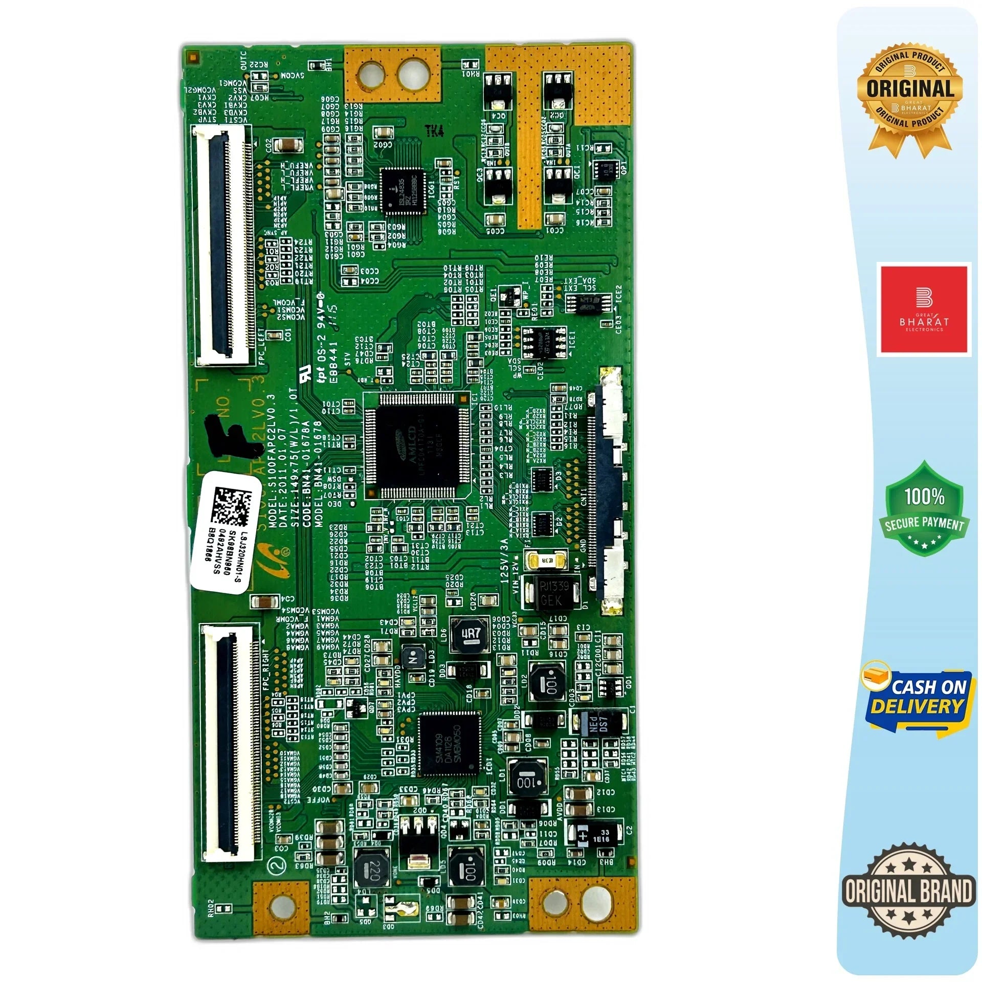 Samsung UE32D5520 T-Con Board – Samsung 32 Inch LED TV Replacement Part - Great Bharat Electronics