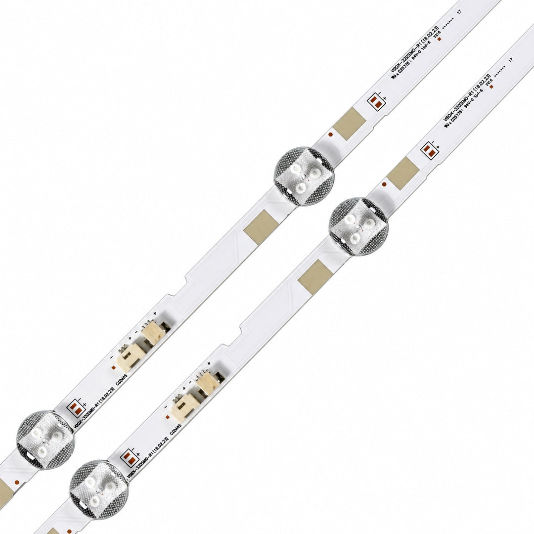 Samsung UE32N4000 backlight strip connector, polarity and visible manufacturer markings
