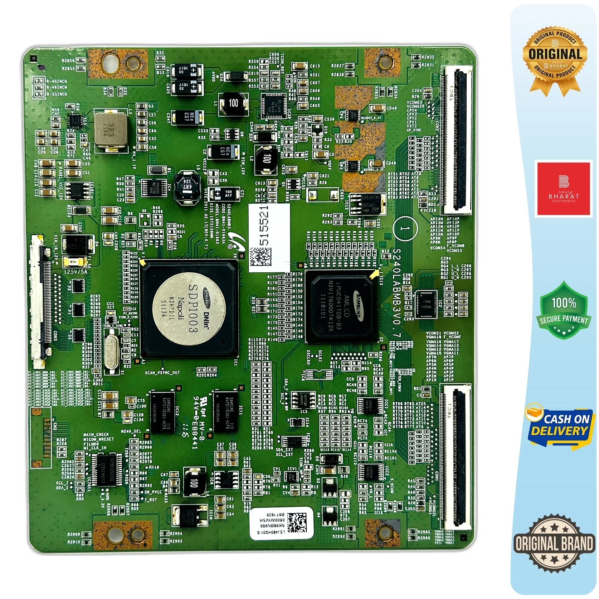 Samsung UE46D7000 T-Con Board – Samsung 46 Inch LED TV Replacement Part - Great Bharat Electronics