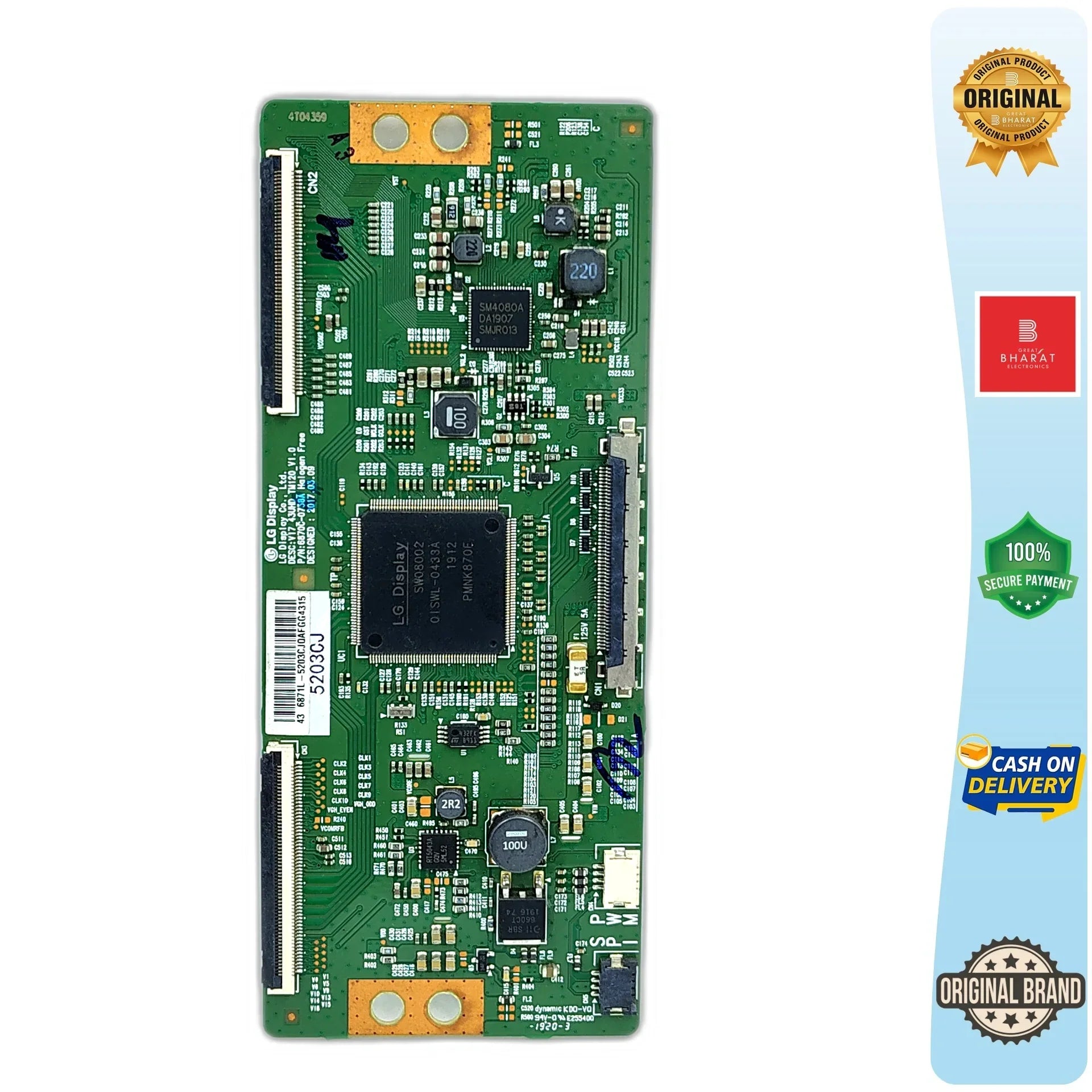 Sansui JSK43LSUHD T-Con Board – Sansui 43 Inch LED TV Replacement Part - Great Bharat Electronics