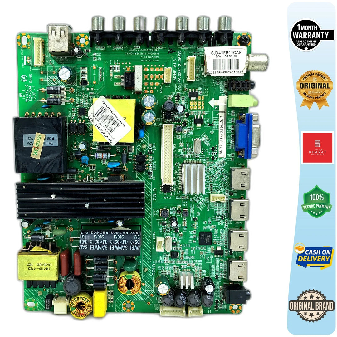 Sansui LEDTVSJX40FB Motherboard – Sansui 40 Inch LED TV Main Board Replacement - Great Bharat Electronics
