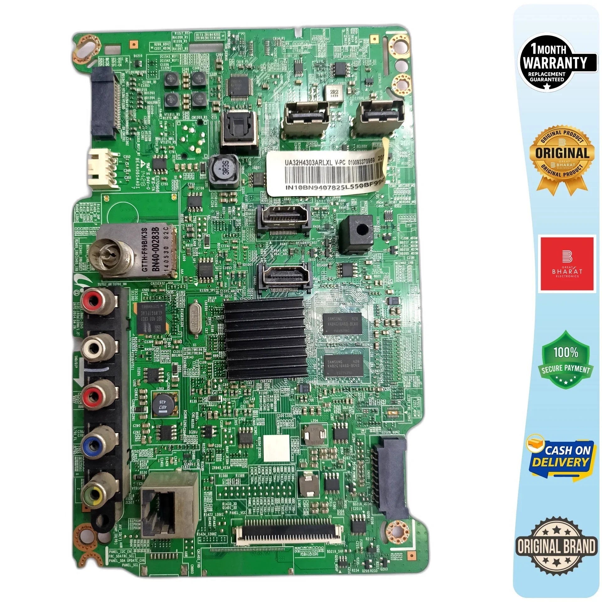Sanyo UA32H4303AR Motherboard – Sanyo 32 Inch LED TV Main Board Replacement - Great Bharat Electronics