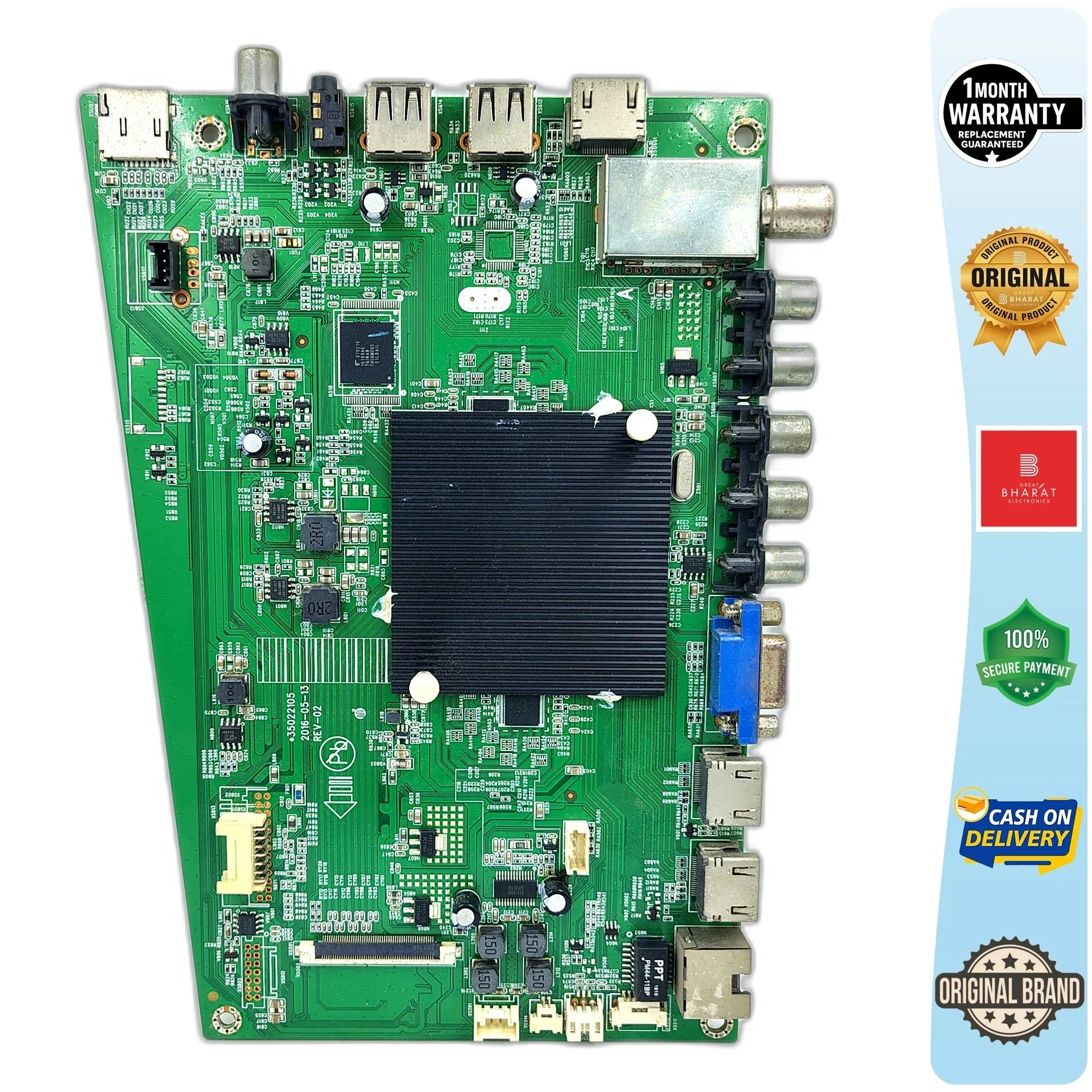 Sanyo UHDTUSNA50QXOSAZ Motherboard – Sanyo 50 Inch LED TV Main Board Replacement - Great Bharat Electronics