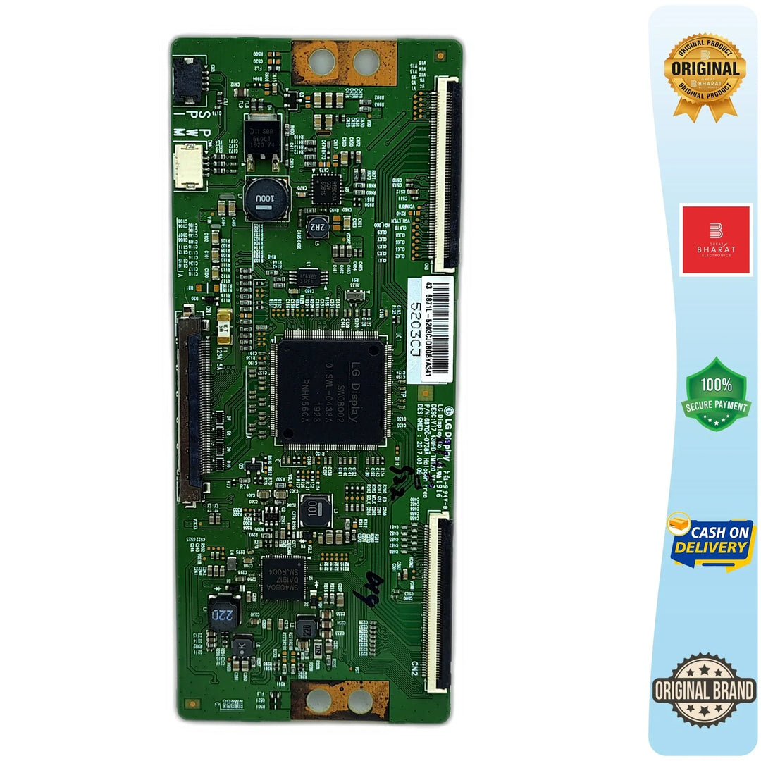 Sanyo XT4380ATU T-Con Board – Sanyo 43 Inch LED TV Replacement Part - Great Bharat Electronics
