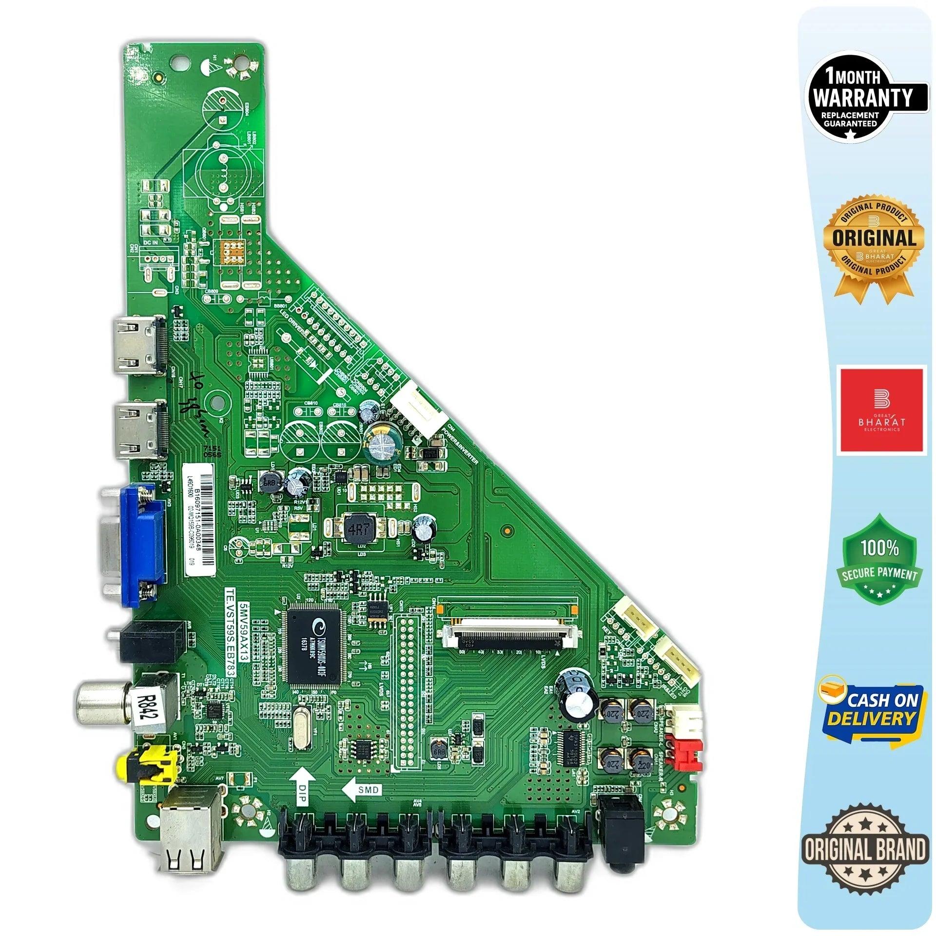 Sanyo XT49S7100F Motherboard – Sanyo 49 Inch LED TV Main Board Replacement - Great Bharat Electronics