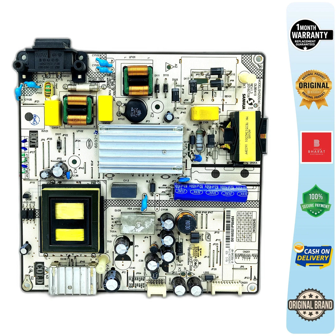 Sanyo XT49S7100F Power Supply Board – Sanyo 49 Inch LED TV SMPS Replacement - Great Bharat Electronics