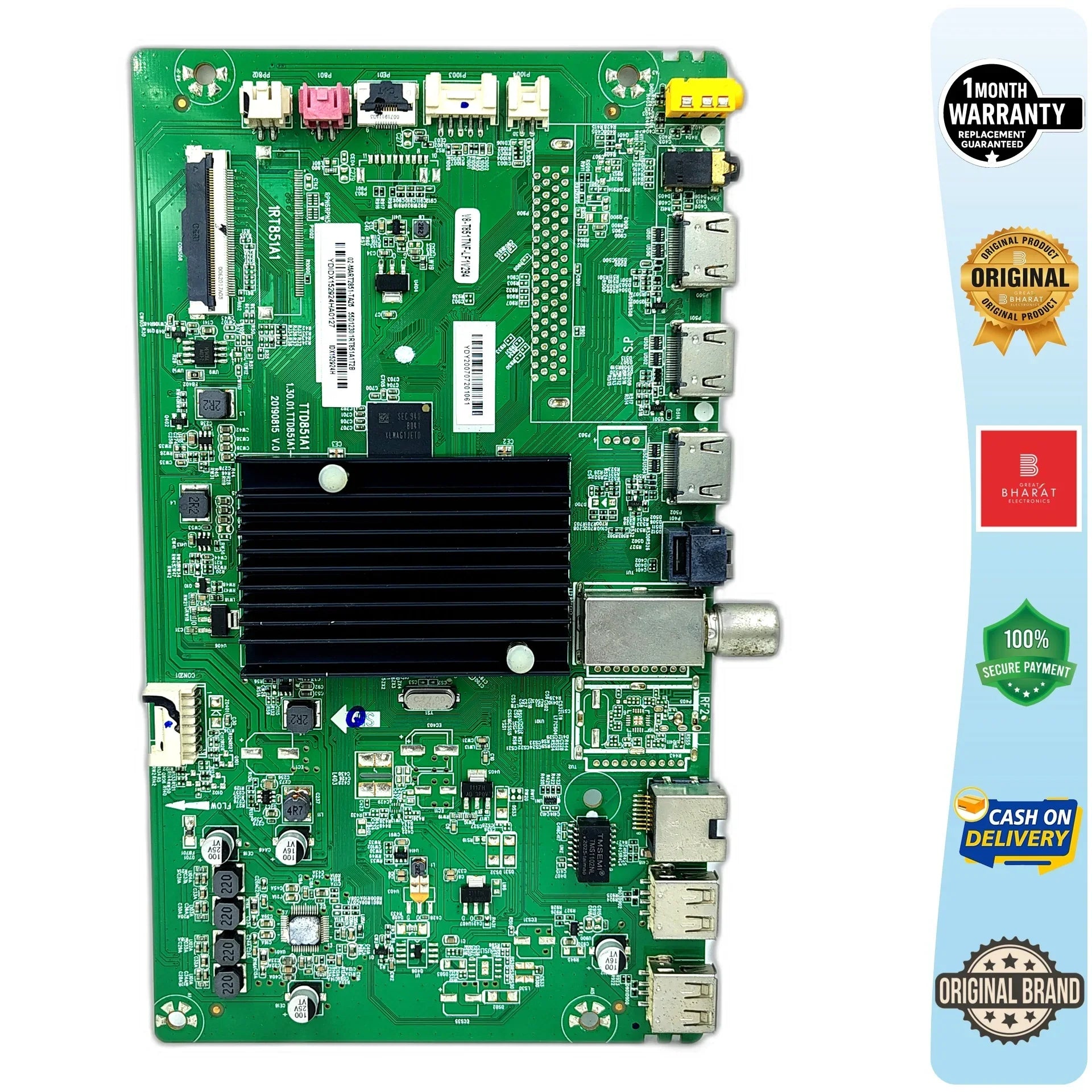 Sanyo XT55UHD4S Motherboard – Sanyo 55 Inch LED TV Main Board Replacement - Great Bharat Electronics