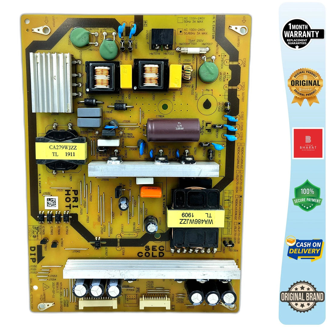 Sharp 4TC50AL1X Power Supply Board – Sharp 50 Inch LED TV SMPS Replacement - Great Bharat Electronics