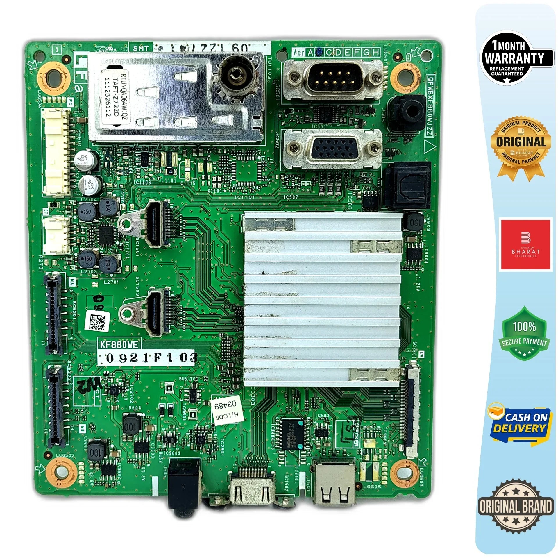 Sharp LC32L465M Motherboard – Sharp 32 Inch LED TV Main Board Replacement - Great Bharat Electronics