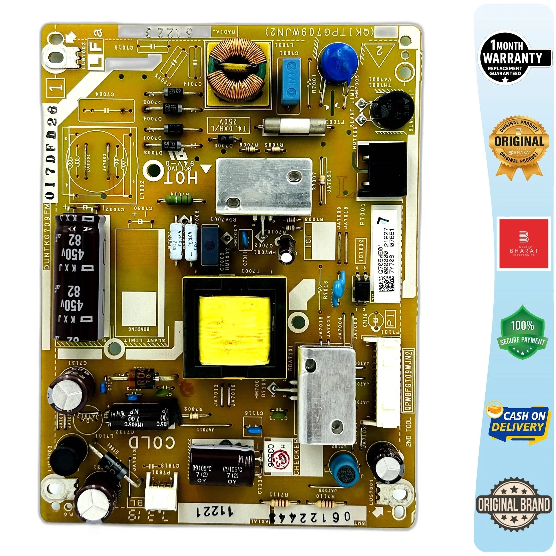Sharp LC32LE185 Power Supply Board – Sharp 32 Inch LED TV SMPS Replacement - Great Bharat Electronics