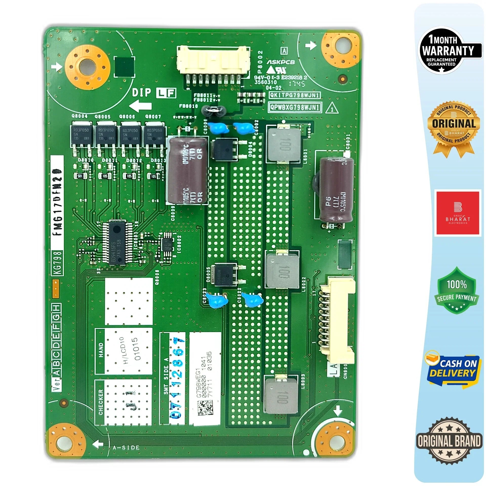 Sharp LC50UA6800X PCB (LED Driver Board) – For Sharp 50 Inch LED TV - Great Bharat Electronics