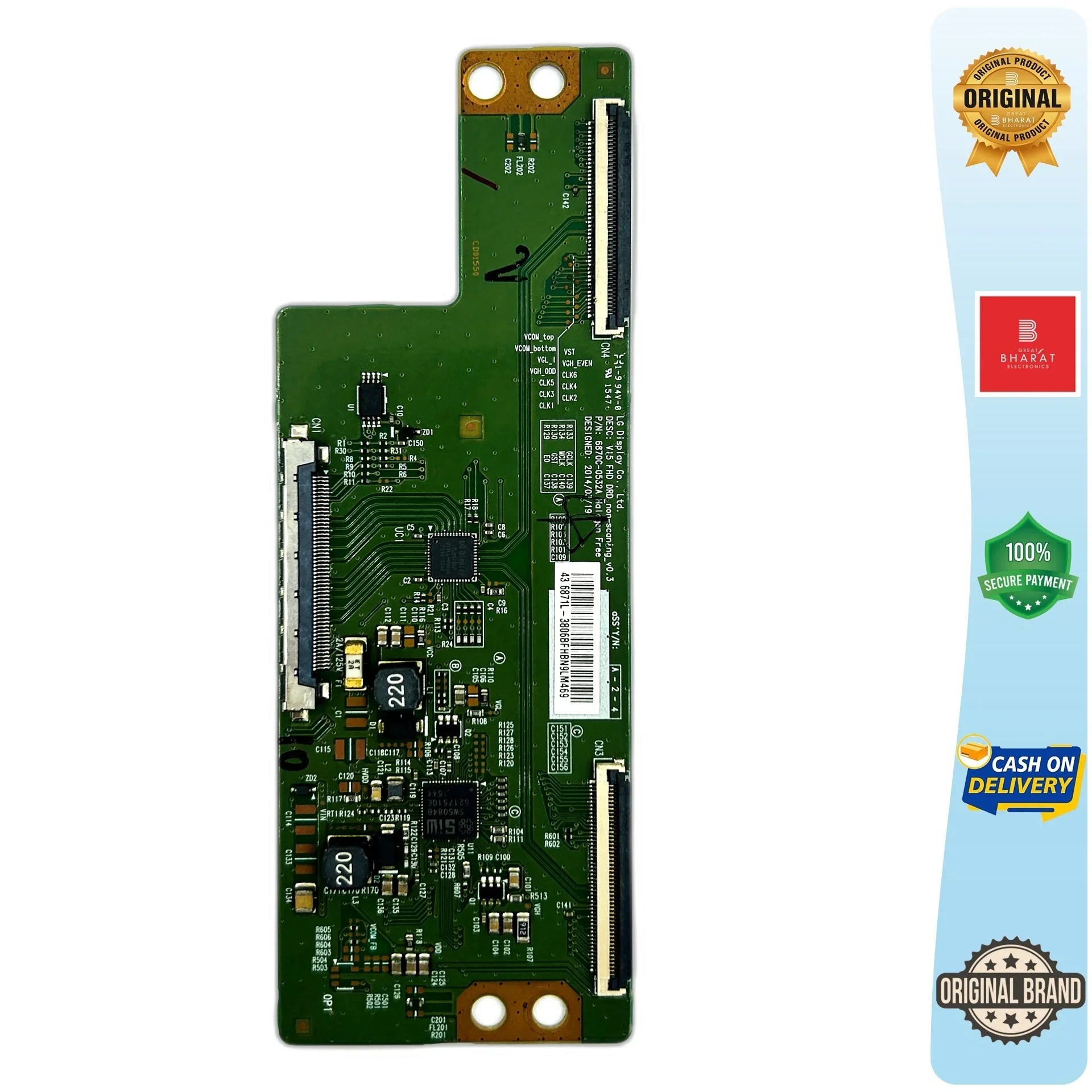 Skyworth 43E3000 T-Con Board – Skyworth 43 Inch LED TV Replacement Part - Great Bharat Electronics