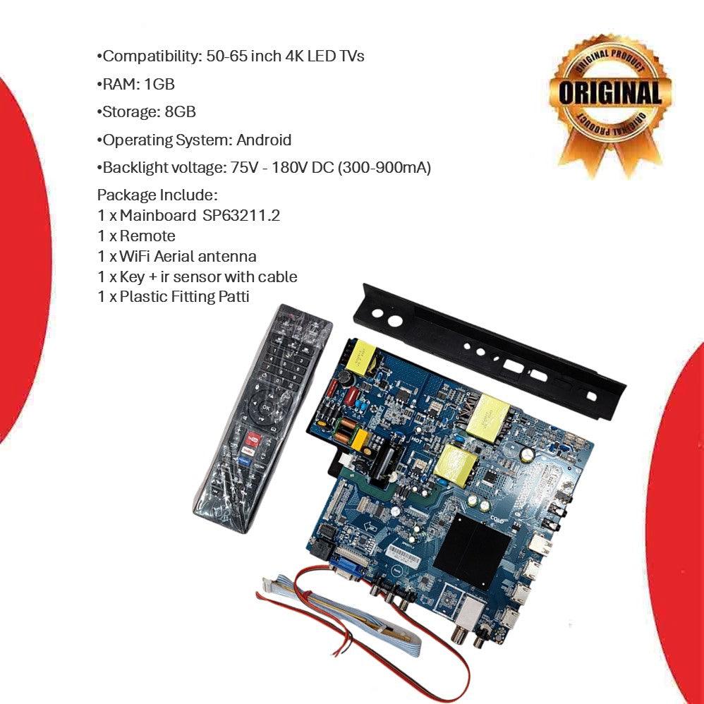 Smart 4K Android Motherboard for 50 Inch to 55 Inch - Great Bharat Electronics