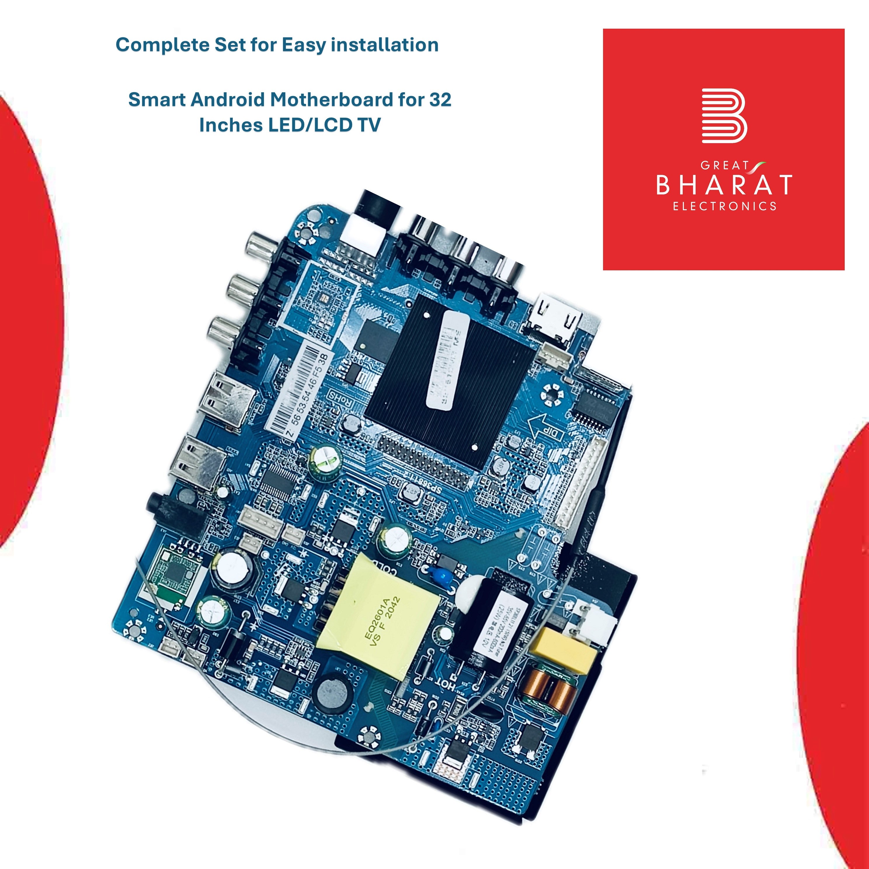 Smart Android Universal Motherboard for 32 Inches - Great Bharat Electronics