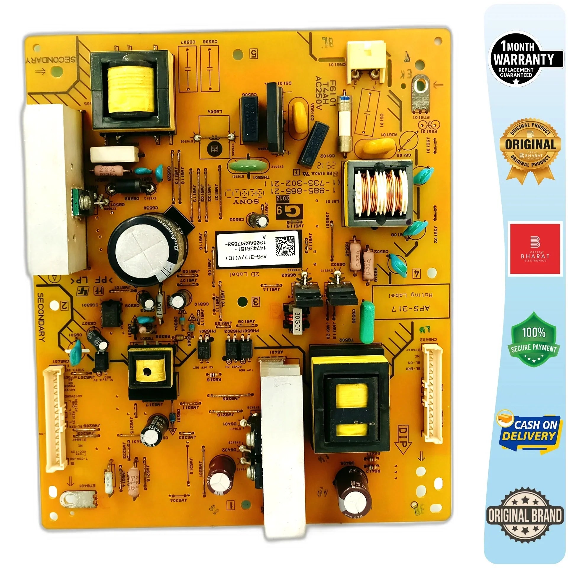 Sony 32CX523 Power Supply Board – Sony 32 Inch LCD TV SMPS Replacement - Great Bharat Electronics