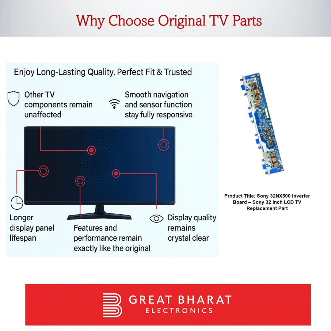 Sony 32NX500 Inverter Board – Sony 32 Inch LCD TV Replacement Part - Great Bharat Electronics