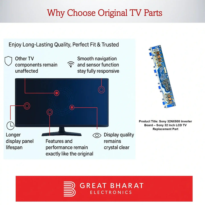 Sony 32NX500 Inverter Board – Sony 32 Inch LCD TV Replacement Part - Great Bharat Electronics