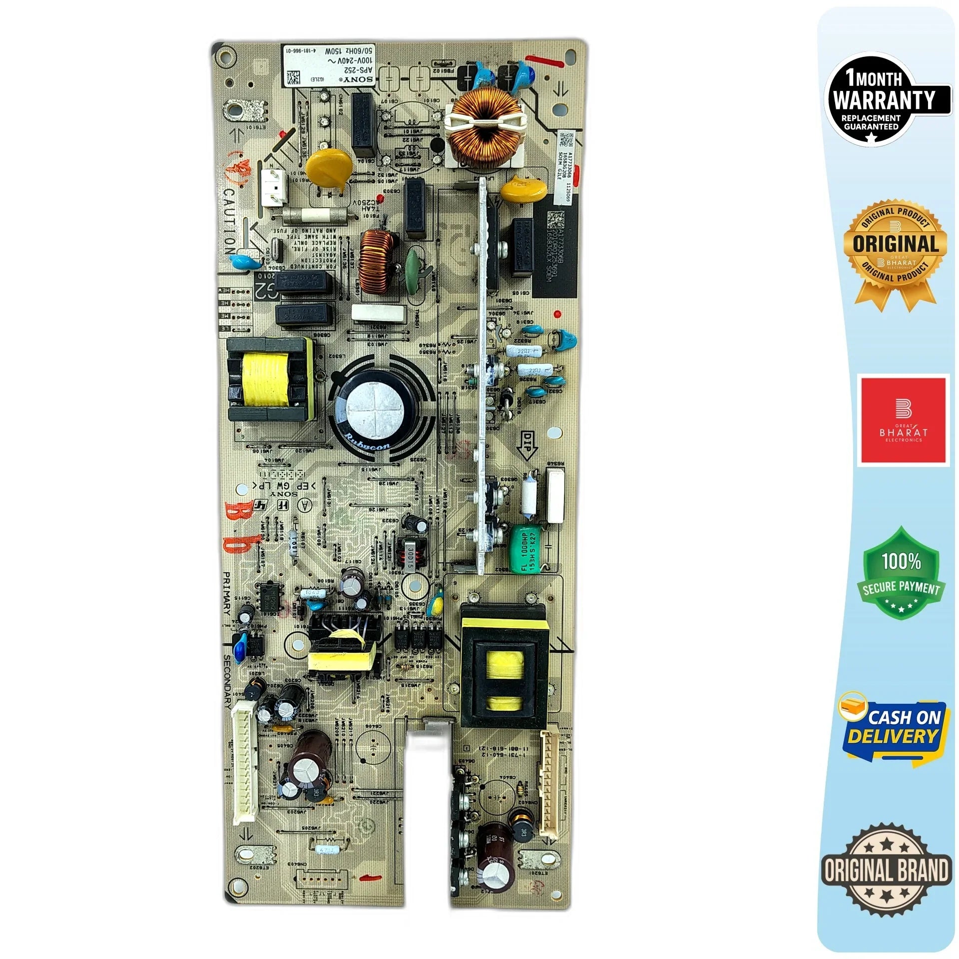 Sony 32NX500 Power Supply Board – Sony 32 Inch LCD TV SMPS Replacement - Great Bharat Electronics
