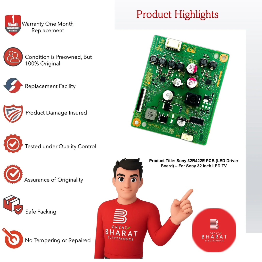 Sony 32R422E PCB (LED Driver Board) – For Sony 32 Inch LED TV - Great Bharat Electronics