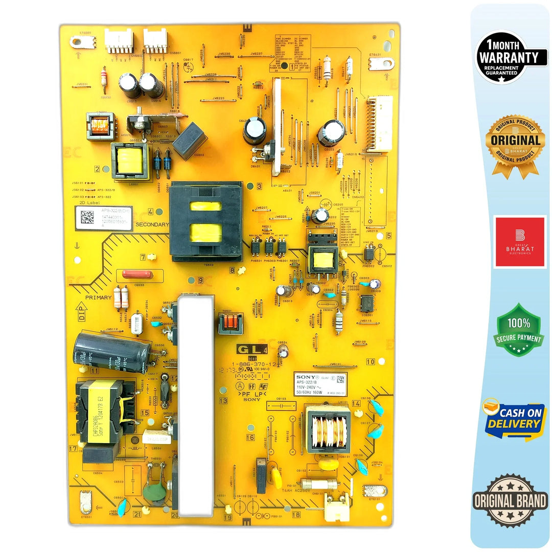 Sony 40NX650 Power Supply Board – Sony 40 Inch LED TV SMPS Replacement - Great Bharat Electronics
